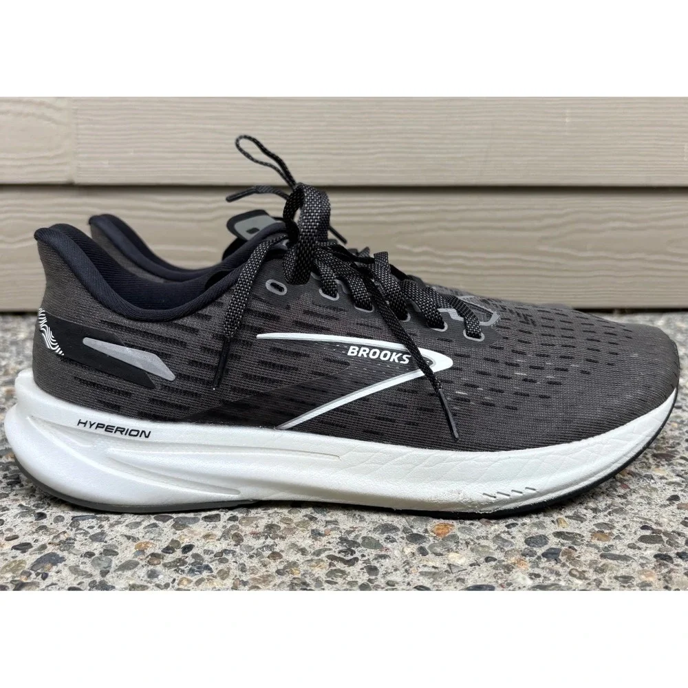 Brooks Hyperion Men's Size 10 Running Shoes Black White 1104061D034 Low Top